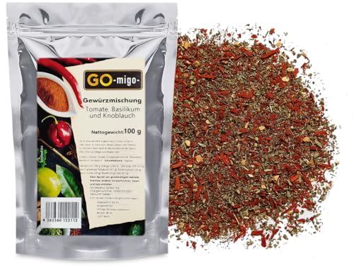 Gewürzmischung Tomate, Basilikum und Knoblauch 100g von GOmigo