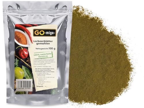 Lorbeerblätter gemahlen 100g von GOmigo