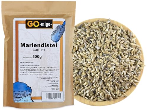 Mariendistelsamen Mariendistelkörner 500g - GOmigo Mariendistelsamen Mariendistelkörner 500g - GOmigo von GOmigo