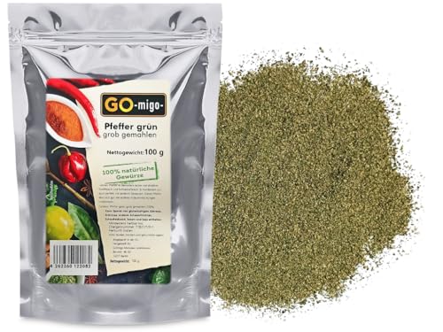 Pfeffer grün, grob gemahlen 100g von GOmigo