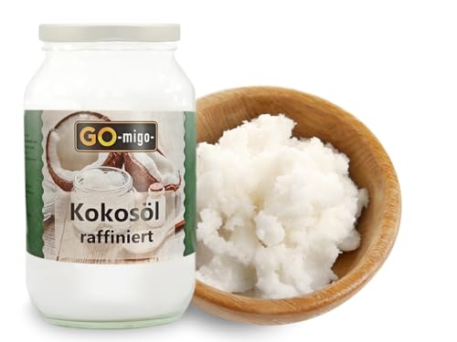 Raffiniertes Kokosöl 900ml Refined Coconut Oil | Kokosnussöl | Raffiniert | Kokosfett von GOmigo
