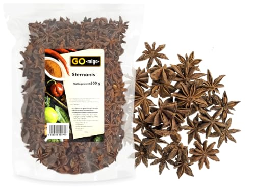 Sternanis ganz 500g Naturbelassen 100% Natur von GOmigo