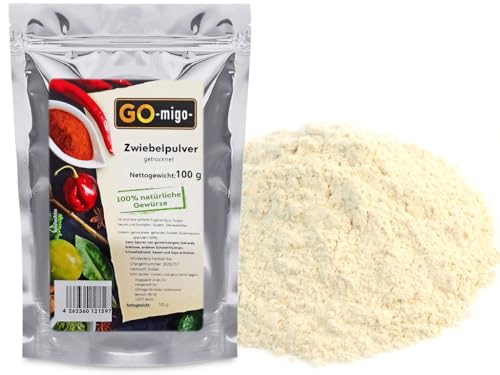 Zwiebelpulver getrocknet (100g) - GOmigo von GOmigo