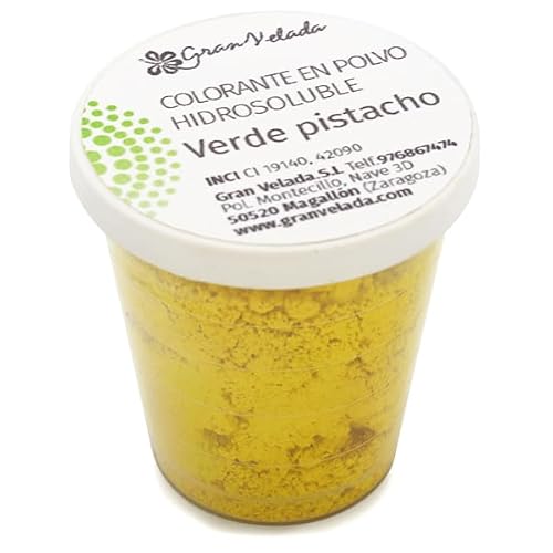 Farbstoff Pistaziengrün, wasserlöslich in Pulverform, 30 ml Farbstoff Pistaziengrün, wasserlöslich in Pulverform, 30 ml von GRAN VELADA
