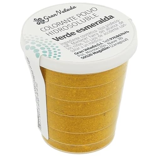 Wasserlöslicher Pulverfarbstoff, Smaragdgrün, ideal für selbstgemachte Kosmetika, mit CI 42090 und 16255, vielseitig und einfach zu verwenden in Seifen, Gelen, Cremes, 30 ml Wasserlöslicher Pulverfarbstoff, Smaragdgrün, ideal für selbstgemachte Kosmetika, mit CI 42090 und 16255, vielseitig und einfach zu verwenden in Seifen, Gelen, Cremes, 30 ml von GRAN VELADA