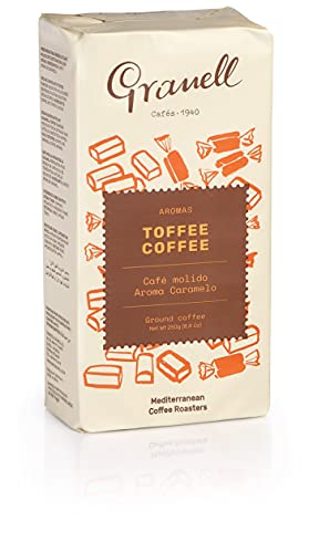 Cafés Granell - Natürlicher Gemahlener Kaffee | 100% Arabica Kaffee Gemahlen mit Karamellgeschmack - 250 g Cafés Granell - Natürlicher Gemahlener Kaffee | 100% Arabica Kaffee Gemahlen mit Karamellgeschmack - 250 g von GRANELL CAFES-1940