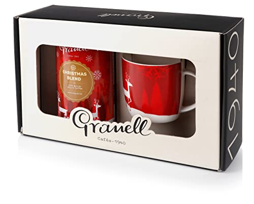 Granell Cafés · 1940 - Originelles Weihnachten Geschenk | Gourmet-Geschenk für Kaffeeliebhaber - 100% gemahlener Arabica-Kaffee + Weihnachtstasse von Granell Cafés · 1940
