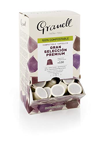 Granell - Daily Blends - Premium Espresso | Kompatible Espressokapseln für Nespresso Maschinen 100% Arabica Kaffee - 100 Kompostierbare Kaffeekapseln Granell - Daily Blends - Premium Espresso | Kompatible Espressokapseln für Nespresso Maschinen 100% Arabica Kaffee - 100 Kompostierbare Kaffeekapseln von GRANELL CAFES-1940