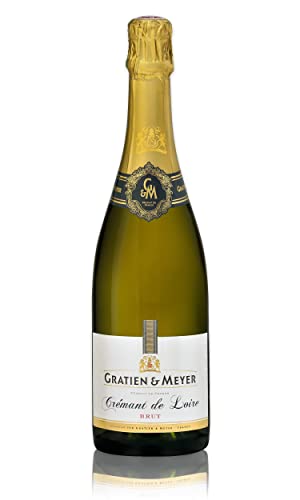 Gratien & Meyer Crémant de Loire A.O.C Brut (1x0,75l) Edler französischer Schaumwein - Cremant auf Champagner Niveau - Frisch fruchtig, Traditionelle Flaschengärung von Gratien & Meyer