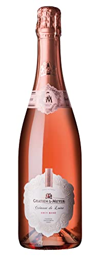 Gratien & Meyer Crémant de Loire Cuvée Diadem Brut Rosé (1 x 0,75 l) - Edler französischer Rosé-Schaumwein auf Champagner-Niveau, Traditionelle Flaschengärung, frisch fruchtig und zart-cremig von Gratien & Meyer