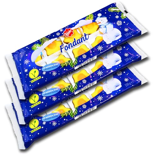 3 er Set Friedel Fondant Weihnachts Sterne 3 x 150g von GREAT BRITISH TRADING LIMITED