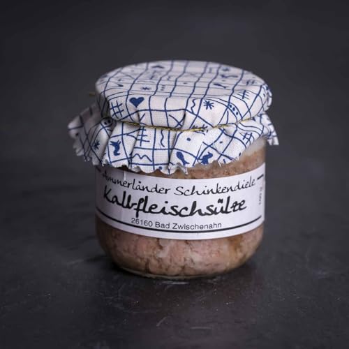 Hausgemachte Kalbfleischsülze im Glas | 160g | Zarte und delikate Spezialität für Feinschmecker Hausgemachte Kalbfleischsülze im Glas | 160g | Zarte und delikate Spezialität für Feinschmecker von GREAT BRITISH TRADING LIMITED