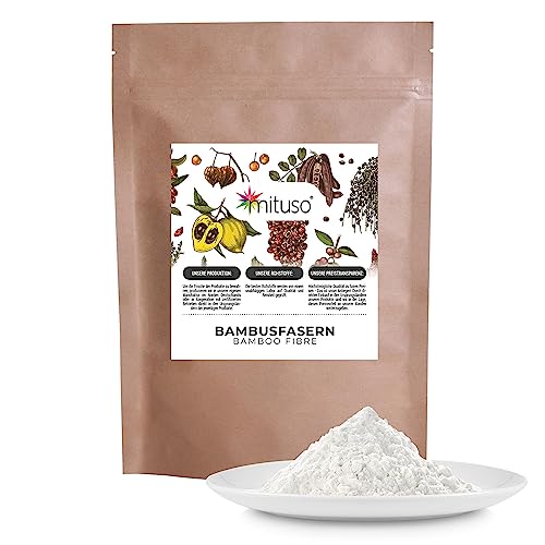 Bambusfasern - 400 g | Premium Qualität/Low Carb | Vorteilspack / Bambuspulver Mehl / mituso von mituso