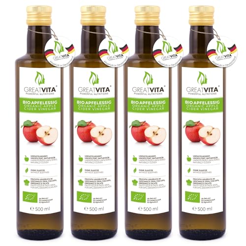 GreatVita Bio Apfelessig 2 Liter | Naturtrüb & ungefiltert mit Essigmutter - 100% Bio Qualität aus kontrolliert biologischem Anbau | Frei von künstlichen Zusatzstoffen, Rohkostqualität GreatVita Bio Apfelessig 2 Liter | Naturtrüb & ungefiltert mit Essigmutter - 100% Bio Qualität aus kontrolliert biologischem Anbau | Frei von künstlichen Zusatzstoffen, Rohkostqualität von GREAT VITA