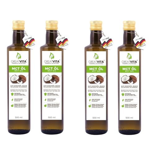 GreatVita MCT Öl auf Kokosölbasis 2 Liter | C8 & C10 Fettsäuren, Premium Qualität - 70% Caprylsäure & 30% Caprinsäure GreatVita MCT Öl auf Kokosölbasis 2 Liter | C8 & C10 Fettsäuren, Premium Qualität - 70% Caprylsäure & 30% Caprinsäure von GREAT VITA