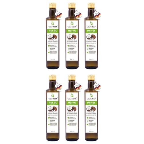 GreatVita MCT Öl auf Kokosölbasis 3 Liter | C8 & C10 Fettsäuren, Premium Qualität - 70% Caprylsäure & 30% Caprinsäure von GREAT VITA