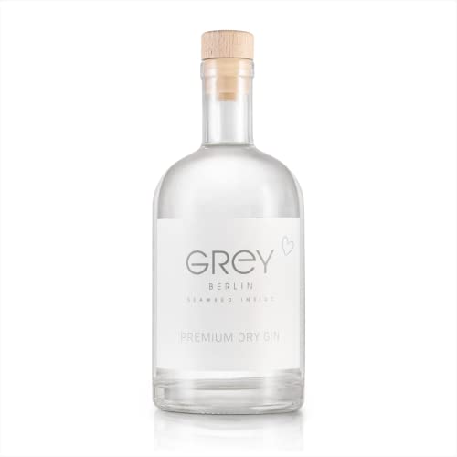 GREY Berlin Premium Dry Gin | mit fruchtigen Botanicals und isländischen Algen | mild süffig im Geschmack | 37,5% vol. | 0,5 l von GREY