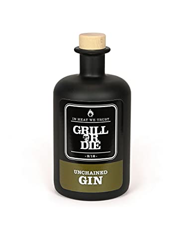 GRILL OR DIE The Unchained Gin - limited - Ideale Spirituose für Cocktails oder als Geschenk - 1x 0,5l von GRILL OR DIE