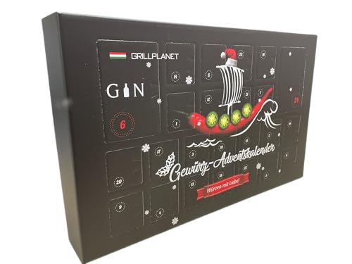 GIN Botanicals Gewürz Adventskalender 2023 Premium Qualität von Grillplanet von GRILLPLANET
