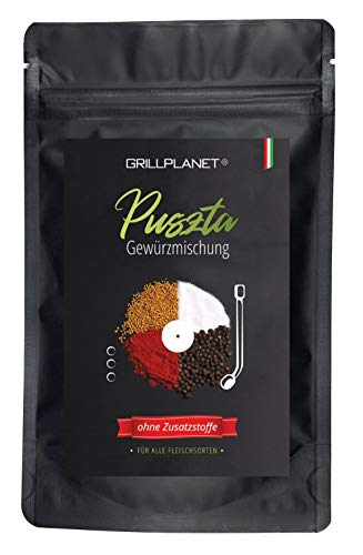 Grill Gewürz Gewürzmischung Puszta Marinade Rub ohne Zusatzstoffe 100g Aromabeutel von GRILLPLANET