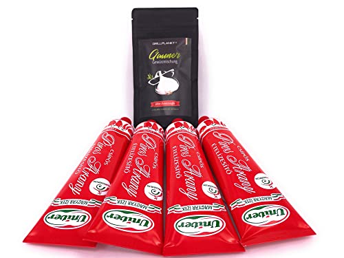 Gulaschkessel Gulasch Gewürz Paprikacreme scharf Univer 4 x 160g Grillplanet Gauner Gewürzmischung 100g Gulaschkessel Gulasch Gewürz Paprikacreme scharf Univer 4 x 160g Grillplanet Gauner Gewürzmischung 100g von GRILLPLANET