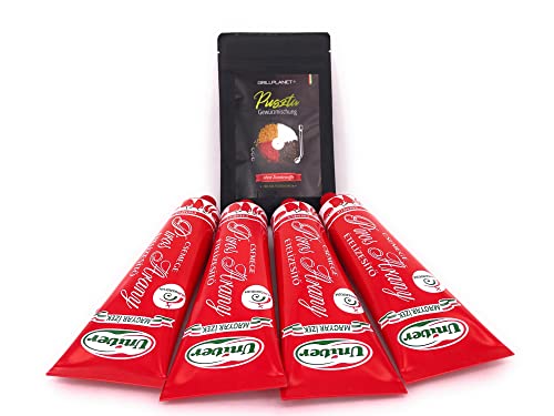 Gulaschkessel Gulasch Gewürze Paprikacreme mild Univer 4 x 160g und Grillplanet Puszta Gewürzmischung 100g Gulaschkessel Gulasch Gewürze Paprikacreme mild Univer 4 x 160g und Grillplanet Puszta Gewürzmischung 100g von GRILLPLANET