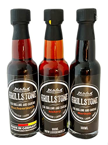Grillstone Liquid Smoke Würzsauce Hickory, Buche und Hartholz -3 x 100ml - mit Dosierer Grillstone Liquid Smoke Würzsauce Hickory, Buche und Hartholz -3 x 100ml - mit Dosierer von GRILLSTONE