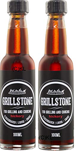 Liquid Smoke Hickory Würzsauce von Grillstone 2x100ml mit Dosierer von GRILLSTONE