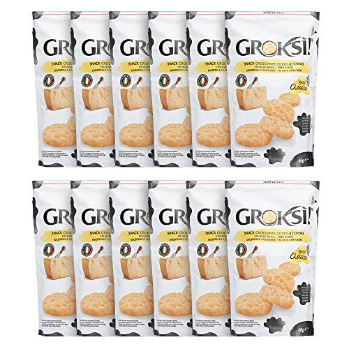 GROKSi! Käse-Snack aus Italien | Käse-Cracker | Protein Snack (Classico, 12x 60 g) GROKSi! Käse-Snack aus Italien | Käse-Cracker | Protein Snack (Classico, 12x 60 g) von GROKSi!