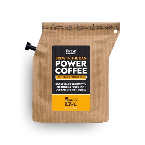 Extra Starker Kaffee Gemahlen mit Hohem Koffeingehalt - 1 Coffeebrewer mit Natürlichem Starkem Kaffee | Brauen & Genießen Sie Jederzeit & Überall | Strong Coffee für Camping, Sportler & Gamer von GROWER'S CUP