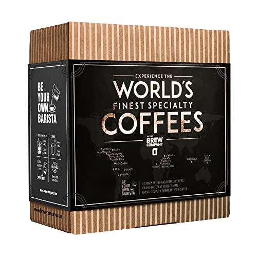 Innovatives Kaffee Geschenk Set für Männer & Frauen - 7 Beste Single Estate Spezialitäten & Bio Kaffees Aus Aller Welt | Brauen & Genießen Sie Jederzeit & Überall | Probierset für Kaffeeliebhaber von GROWER'S CUP