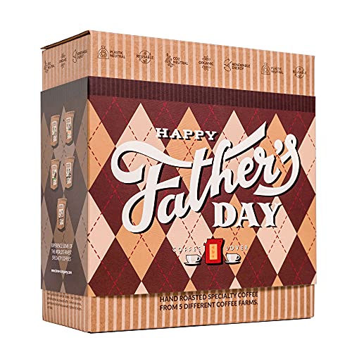 Vatertagsgeschenke für Papa mit Beste Kaffees Aus Aller Welt - Vatertag Geschenk für Männer zum Brauen & Genießen Jederzeit & Überall | Vatertagsgeschenk mit 5 Single Estate Spezialitäten Kaffees Vatertagsgeschenke für Papa mit Beste Kaffees Aus Aller Welt - Vatertag Geschenk für Männer zum Brauen & Genießen Jederzeit & Überall | Vatertagsgeschenk mit 5 Single Estate Spezialitäten Kaffees von GROWER'S CUP