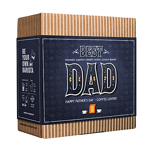 Vatertagsgeschenke für Papa mit Beste Kaffees Aus Aller Welt - Vatertag Geschenk für Männer zum Brauen & Genießen Jederzeit & Überall | Vatertagsgeschenk mit 7 Single Estate Spezialitäten Kaffees von GROWER'S CUP
