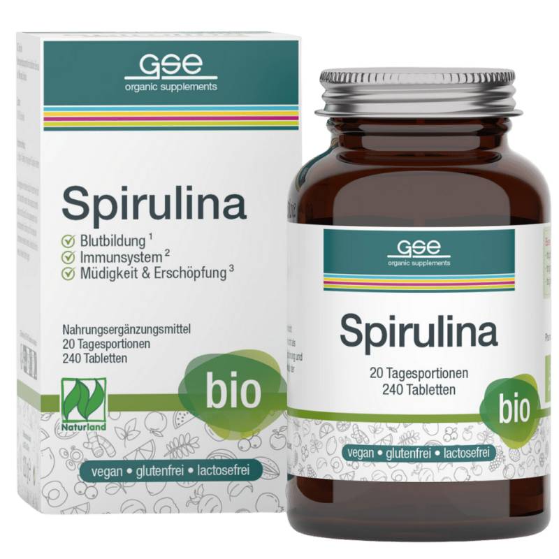 Bio Spirulina Tabletten 240 St von GSE