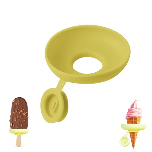 GUAHKUN Eishalterung Kinder Tropffreier Eis Tropfschutz aus Silikon für Eis am Stiel und Stieleis – Ideal für Kinder und Erwachsene (A) von GUAHKUN
