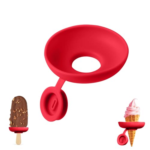 GUAHKUN Eishalterung Kinder Tropffreier Eis Tropfschutz aus Silikon für Eis am Stiel und Stieleis – Ideal für Kinder und Erwachsene (D) von GUAHKUN