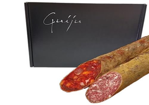 Iberische Wurst und Wurst aus Eichel- Stücke von 500 gr- Guijuelo-Fabrik- Salamanca-Marke Guiju. von GUIJU