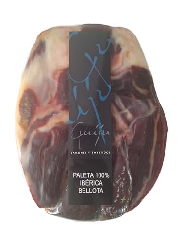 Iberischer Schinken (schwarze Patte) aus Eichelotte, 100 % IBERISCHER RASSE, entbeint 2 bis 2,5 kg. Marke Guiju. von GUIJU