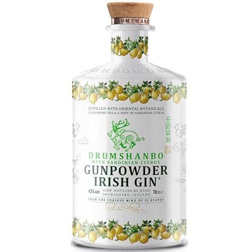 GUNPOWDER IRISH GIN SARDINIAN CITRUS KERAMIK FLASCHE 70 CL von GUNPOWDER