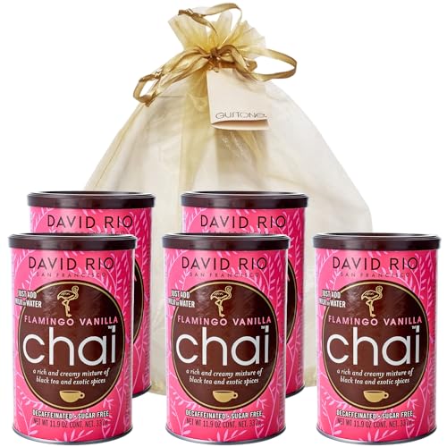 GUSTONE. David Rio Geschenkset Flamingo Vanilla Decaffeinated Sugar Free 5 x 337g Dosen Chai Latte Entkoffeiniert Zuckerfrei GUSTONE. David Rio Geschenkset Flamingo Vanilla Decaffeinated Sugar Free 5 x 337g Dosen Chai Latte Entkoffeiniert Zuckerfrei von GUSTONE.