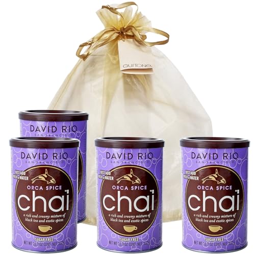 GUSTONE. David Rio Geschenkset Orca 4 x 337g Dosen Chai Latte von GUSTONE.