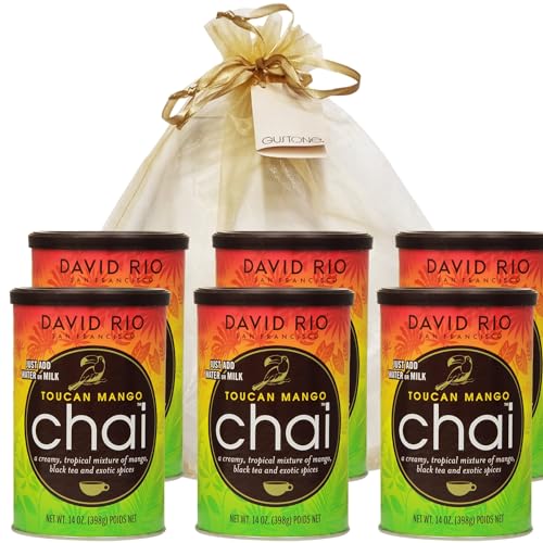 GUSTONE. David Rio Geschenkset Toucan Mango 6 x 398g Dosen Chai Latte von GUSTONE.