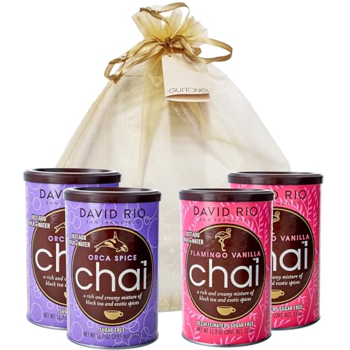 GUSTONE. David Rio Geschenkset ZUCKERFREI Orca Spice Sugar Free, Flamingo Vanilla Decaf Sugar Free, 4 x Dosen Chai Latte 1348g GUSTONE. David Rio Geschenkset ZUCKERFREI Orca Spice Sugar Free, Flamingo Vanilla Decaf Sugar Free, 4 x Dosen Chai Latte 1348g von GUSTONE.