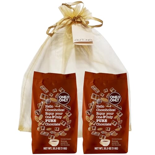 GUSTONE. One&Only Pure Chocolate Powder 2 x 1000g Beutel Geschenkset von GUSTONE.