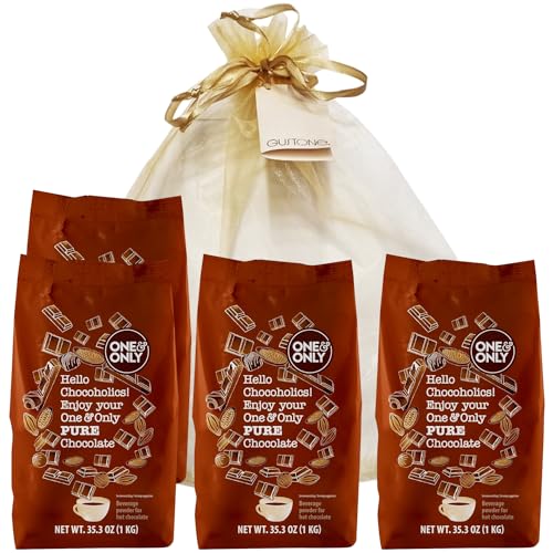 GUSTONE. One&Only Pure Chocolate Powder 4 x 1000g Beutel Geschenkset von GUSTONE.