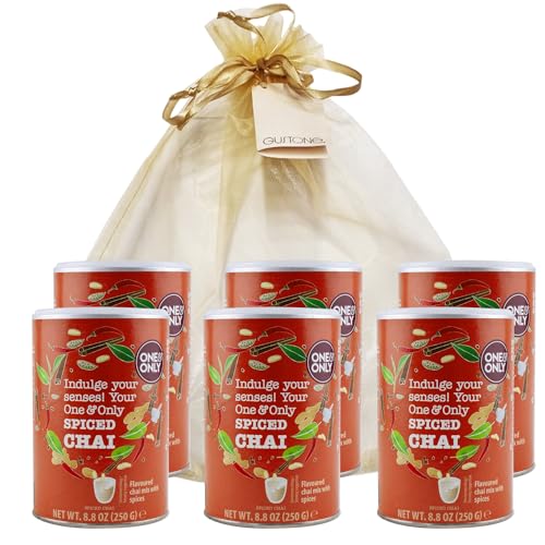 GUSTONE. One&Only Spiced Chai Powder 6 x 250g Dose Geschenkset von GUSTONE.