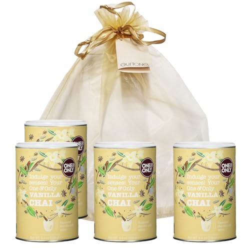 GUSTONE. One&Only Vanilla Chai Powder 4 x 250g Dose Geschenkset von GUSTONE.