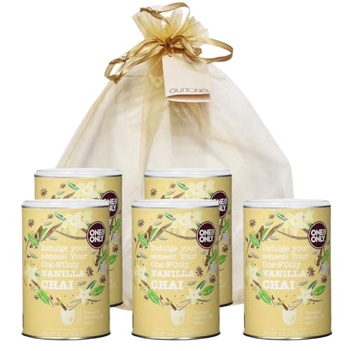 GUSTONE. One&Only Vanilla Chai Powder 5 x 250g Dose Geschenkset von GUSTONE.