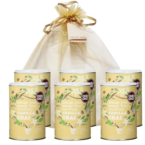 GUSTONE. One&Only Vanilla Chai Powder 6 x 250g Dose Geschenkset von GUSTONE.