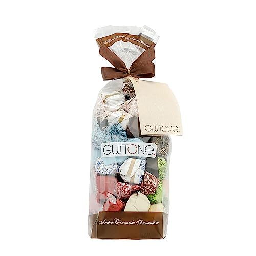 GUSTONE. Schokoladentrüffel Collection | Pralinen-Geschenk-Tüte mit 36 Stück | Tartufini Dolci Antica Torroneria Piemontese 250g von GUSTONE.